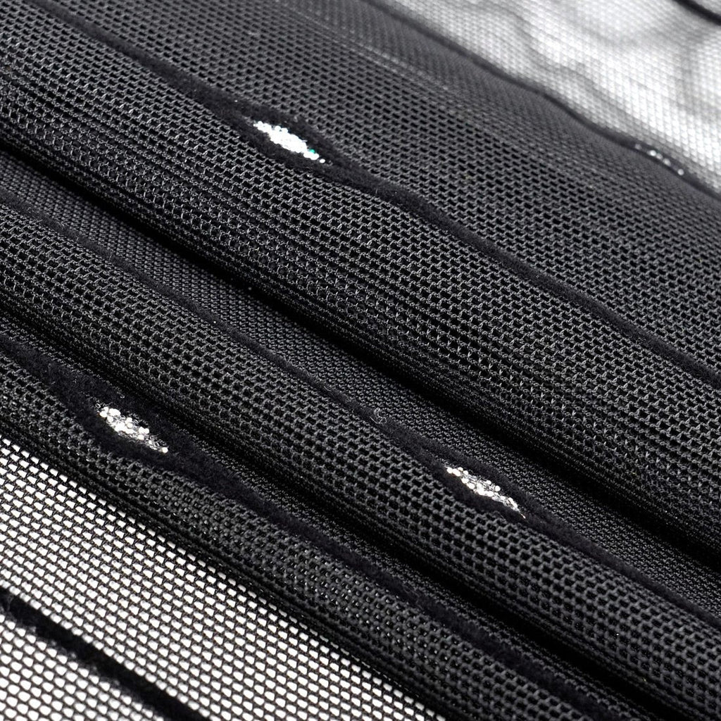 Linear Flocked Stretch Mesh Fabric | CDW