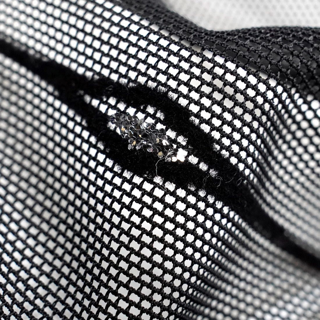 Linear Flocked Stretch Mesh Fabric | CDW