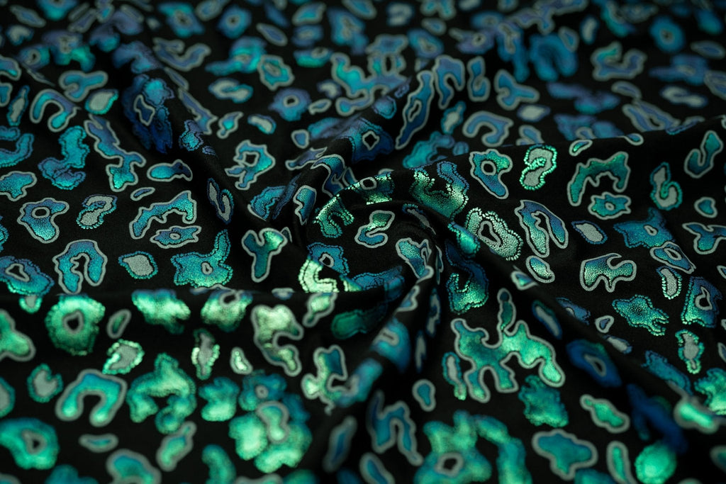 Leo Party Foil Printed Spandex Fabric | CDW