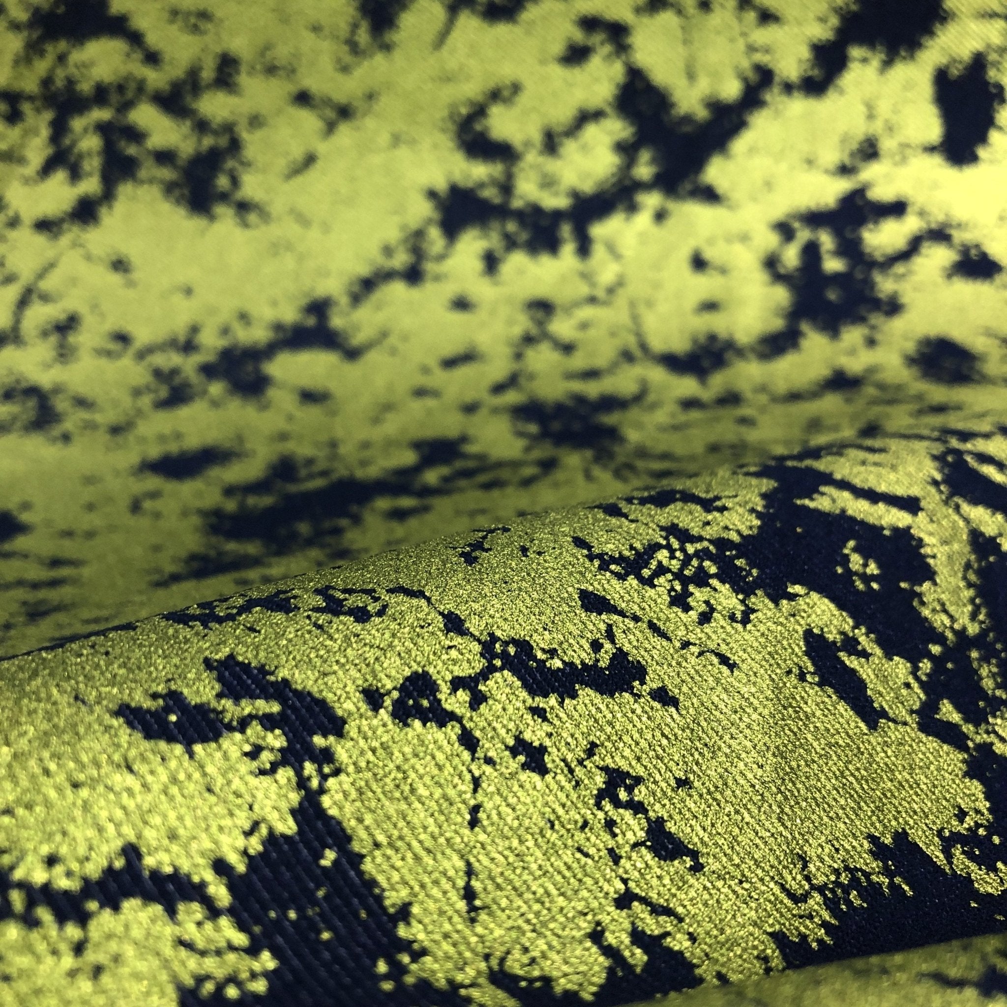 Jolt Foiled Stretch Faux Denim Fabric | CDW