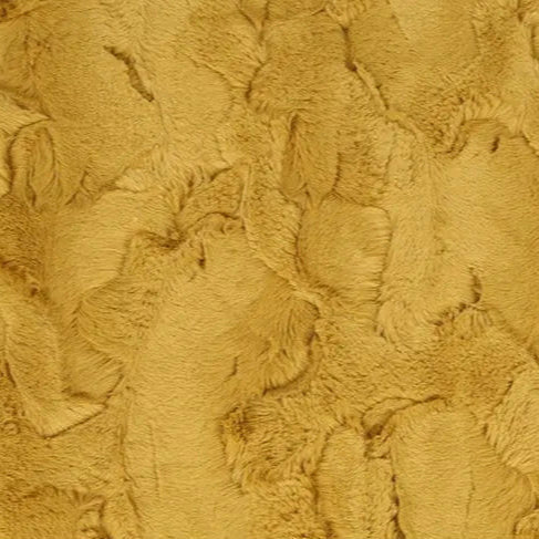 Luxe Cuddle Hide Golden Fabric per yard