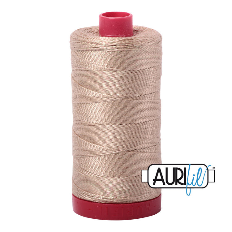 2326 Sand Aurifil Cotton 12 WT Large Spool