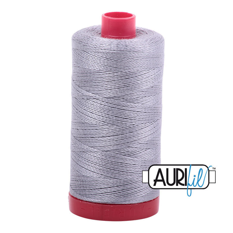 2605 Grey Aurifil Cotton 12 WT Large Spool