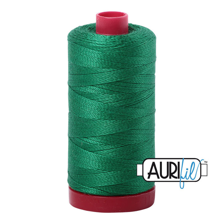 2870 Green Aurifil Cotton 12 WT Large Spool