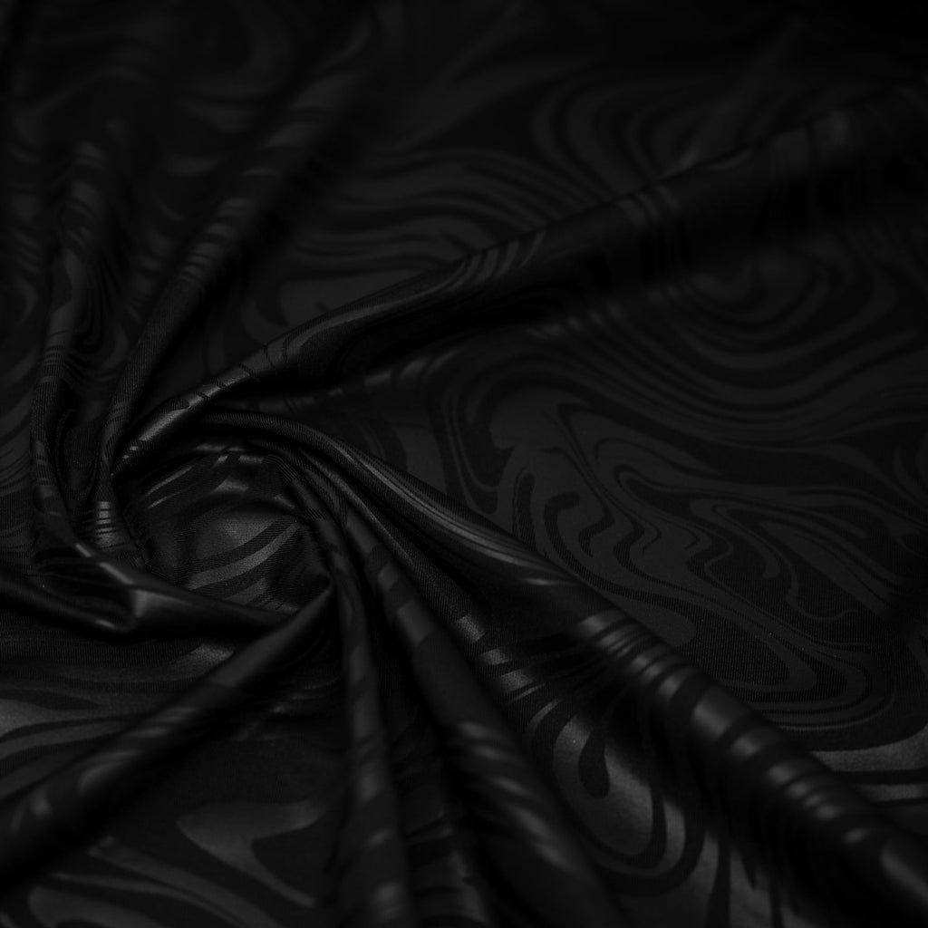 Marble Foil Printed Nylon Spandex Superflex Fabric | CDW