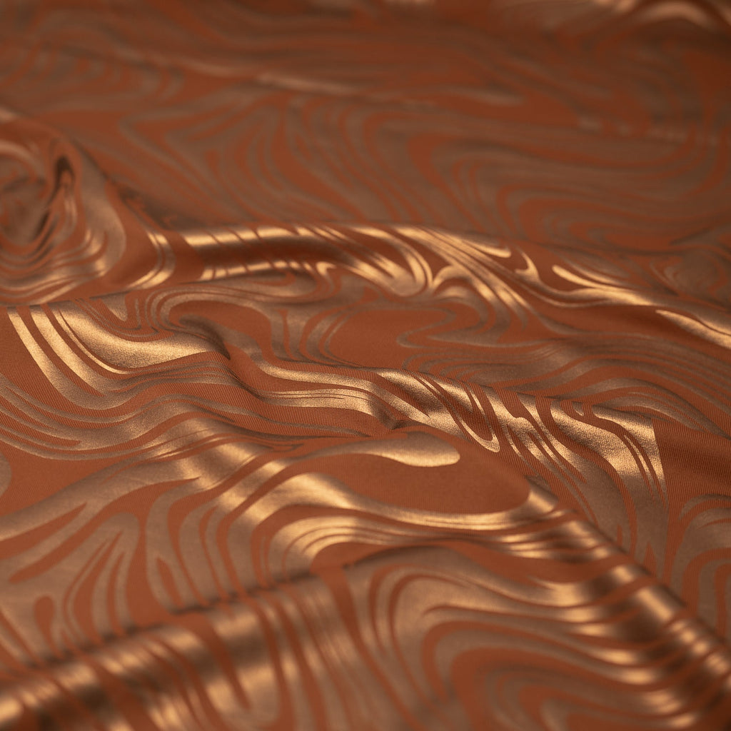 Marble Foil Printed Nylon Spandex Superflex Fabric | CDW