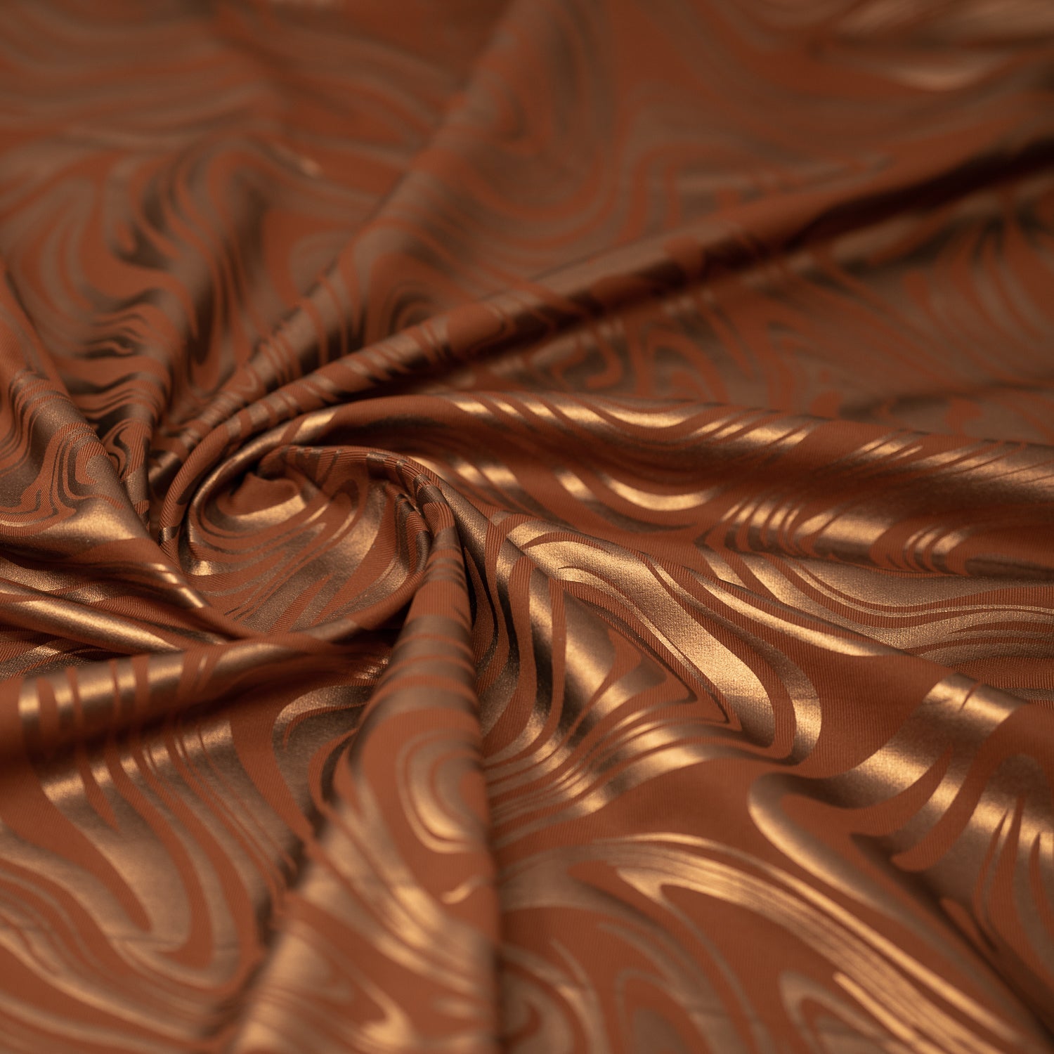 Marble Foil Printed Nylon Spandex Superflex Fabric | CDW