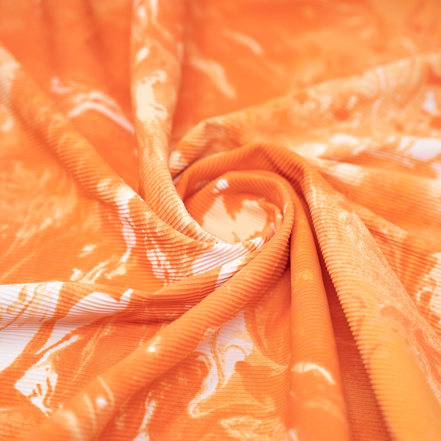 Marble Tonal Printed Ribbed Spandex Fabric | CDW