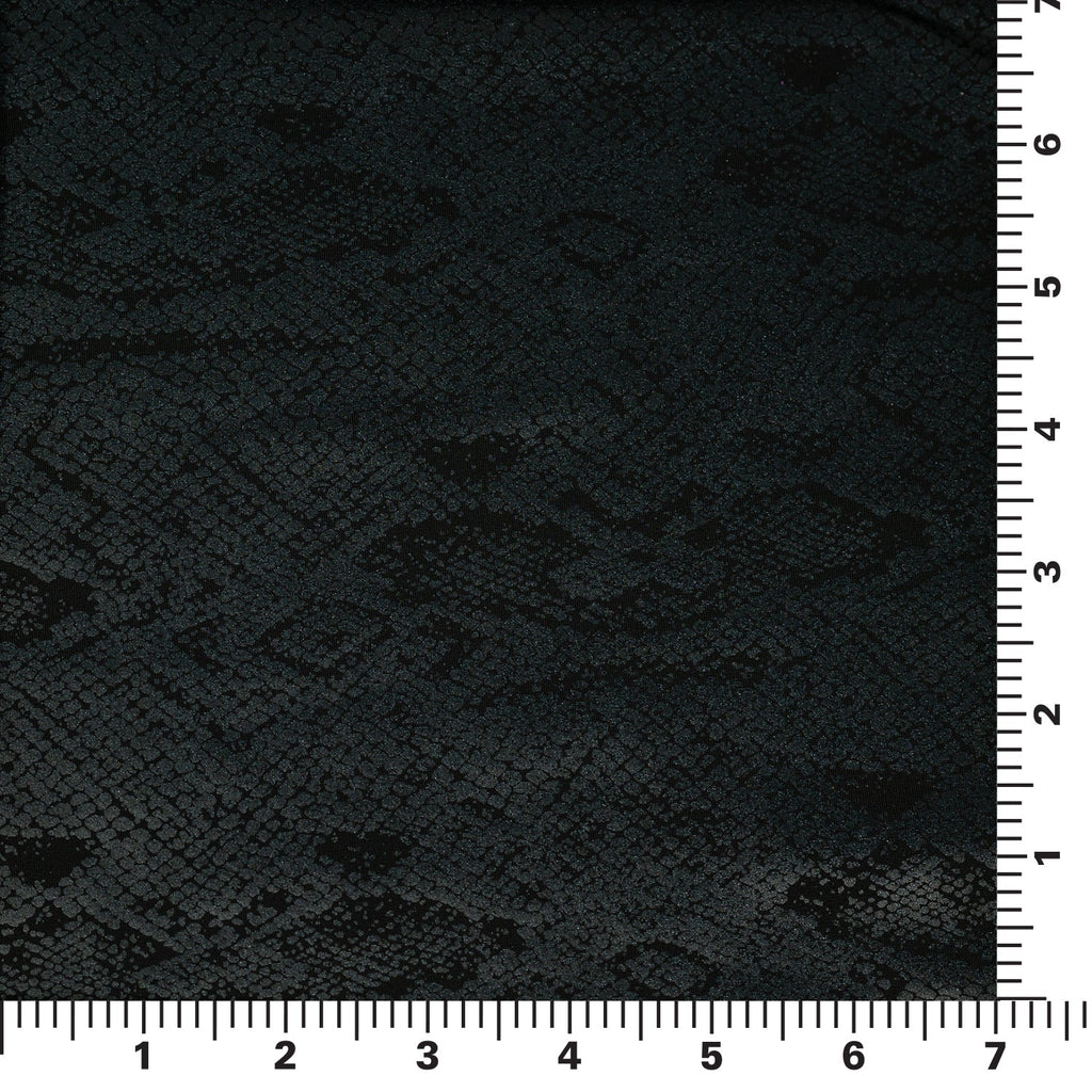 Medusa Snake Skin Foil Printed Spandex Fabric | CDW