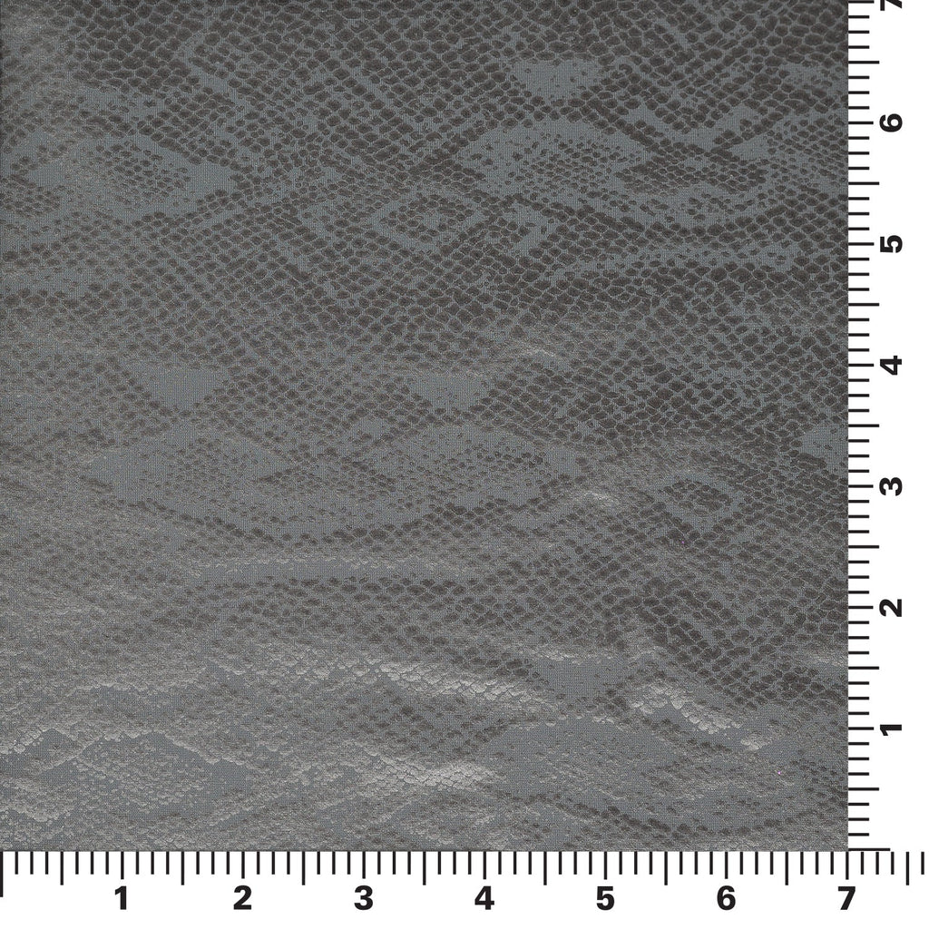 Medusa Snake Skin Foil Printed Spandex Fabric | CDW