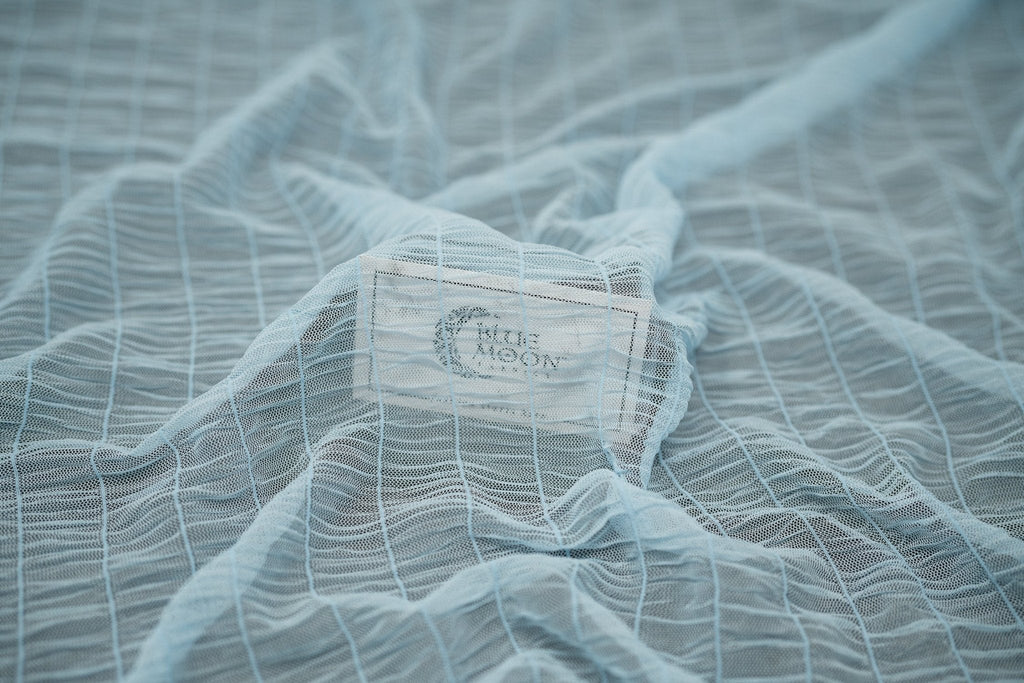 Melody Gathered Stretch Mesh Fabric | CDW