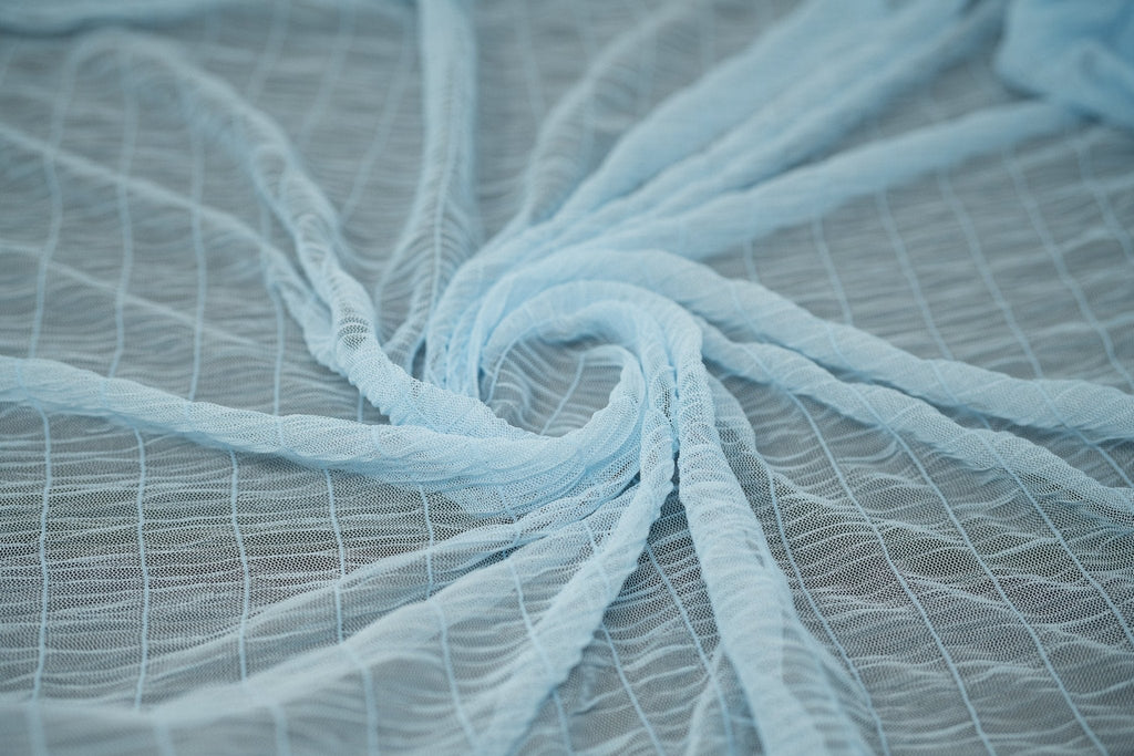 Melody Gathered Stretch Mesh Fabric | CDW