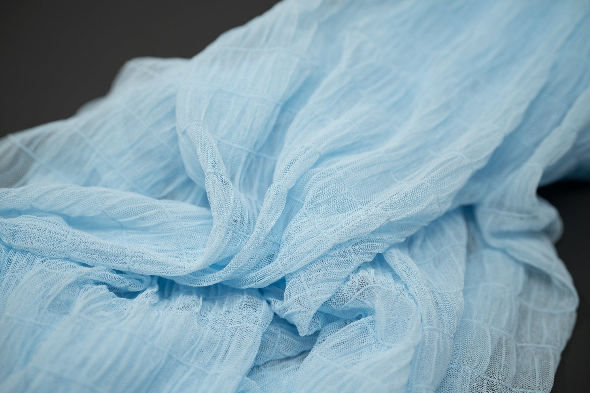 Melody Gathered Stretch Mesh Fabric | CDW