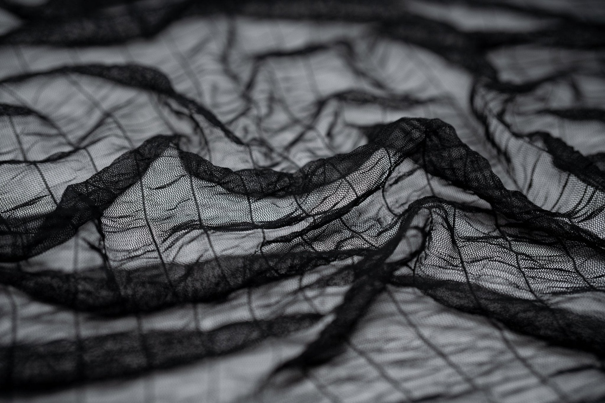 Melody Gathered Stretch Mesh Fabric | CDW