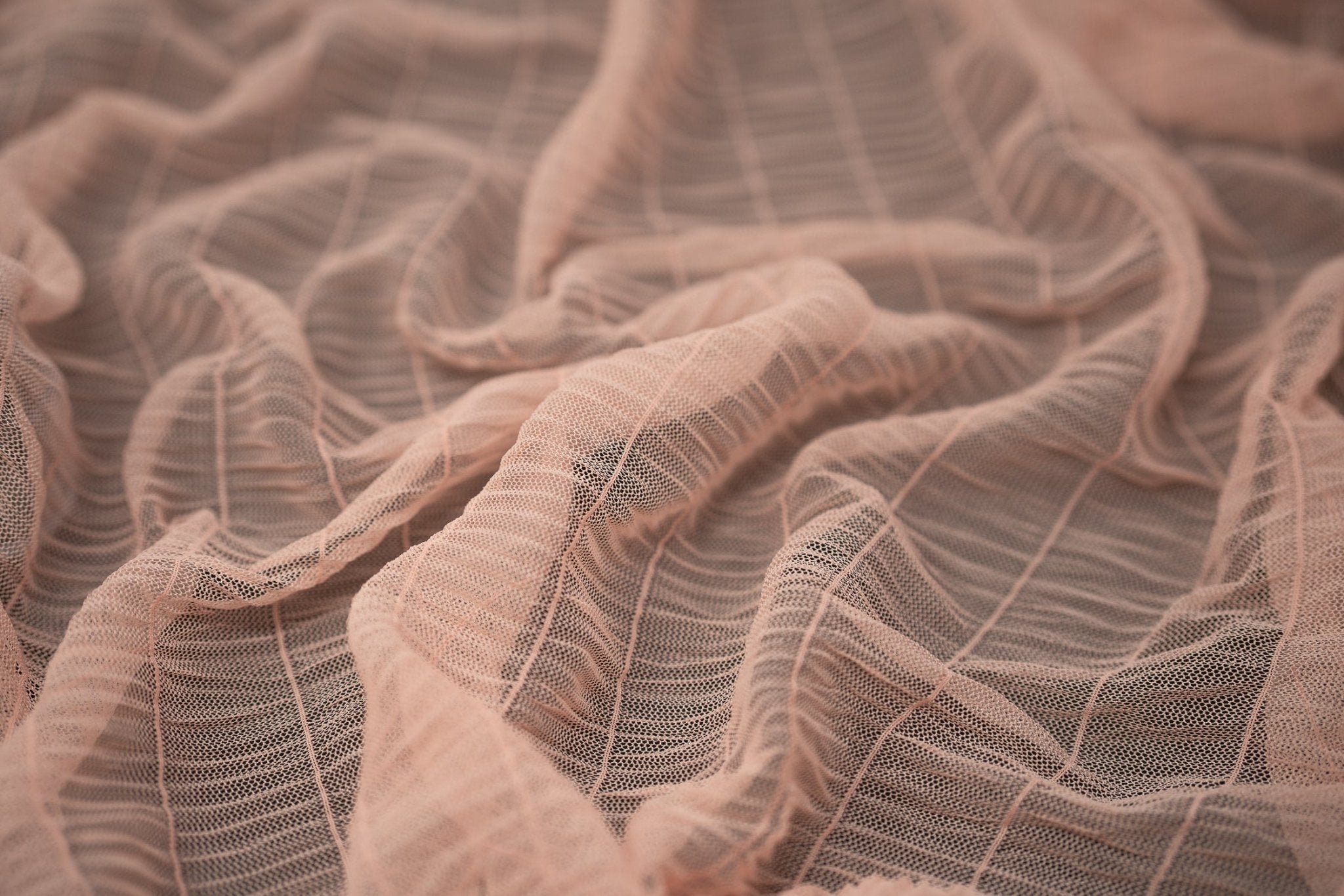 Melody Gathered Stretch Mesh Fabric | CDW