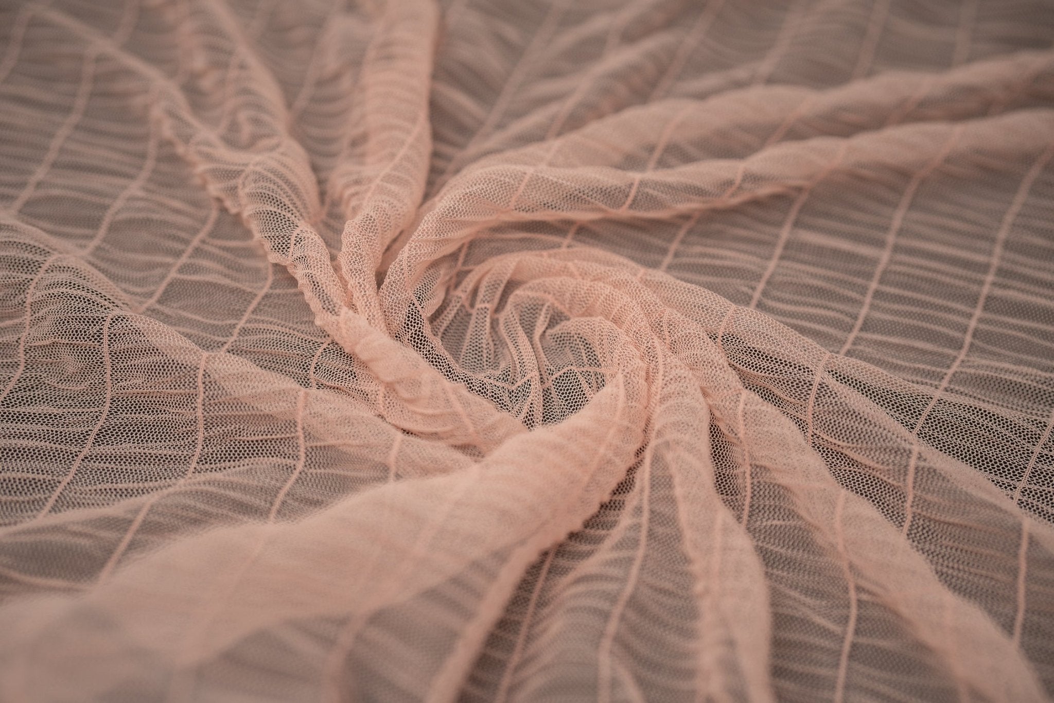 Melody Gathered Stretch Mesh Fabric | CDW