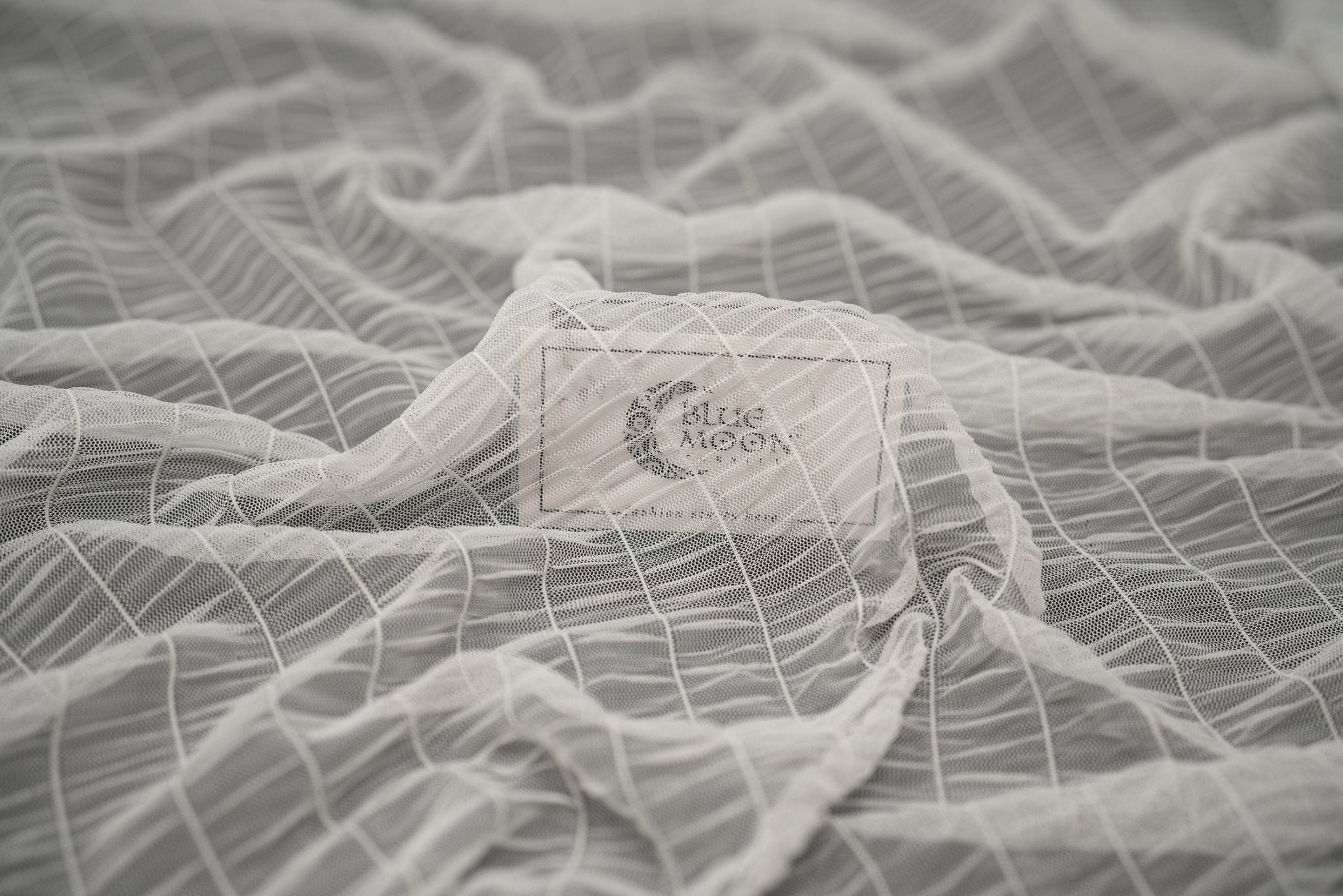 Melody Gathered Stretch Mesh Fabric | CDW