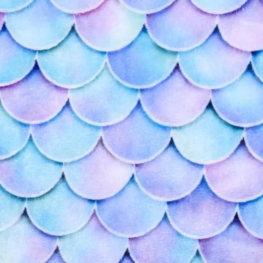 Mermaid Fin Cloud Cuddle Multi Fabric per yard