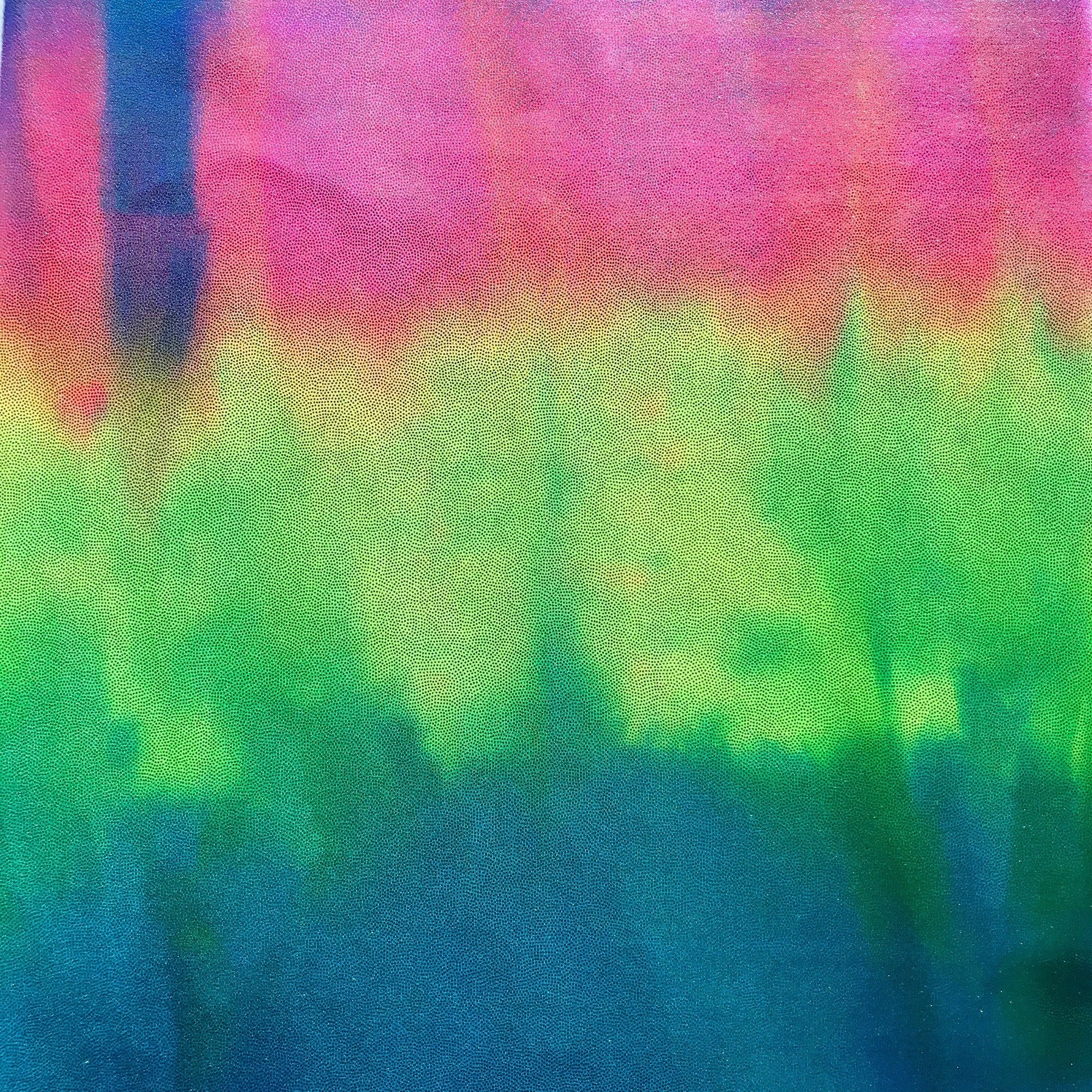 Midnight Blue Tie Dyed Foiled Spandex Fabric | CDW