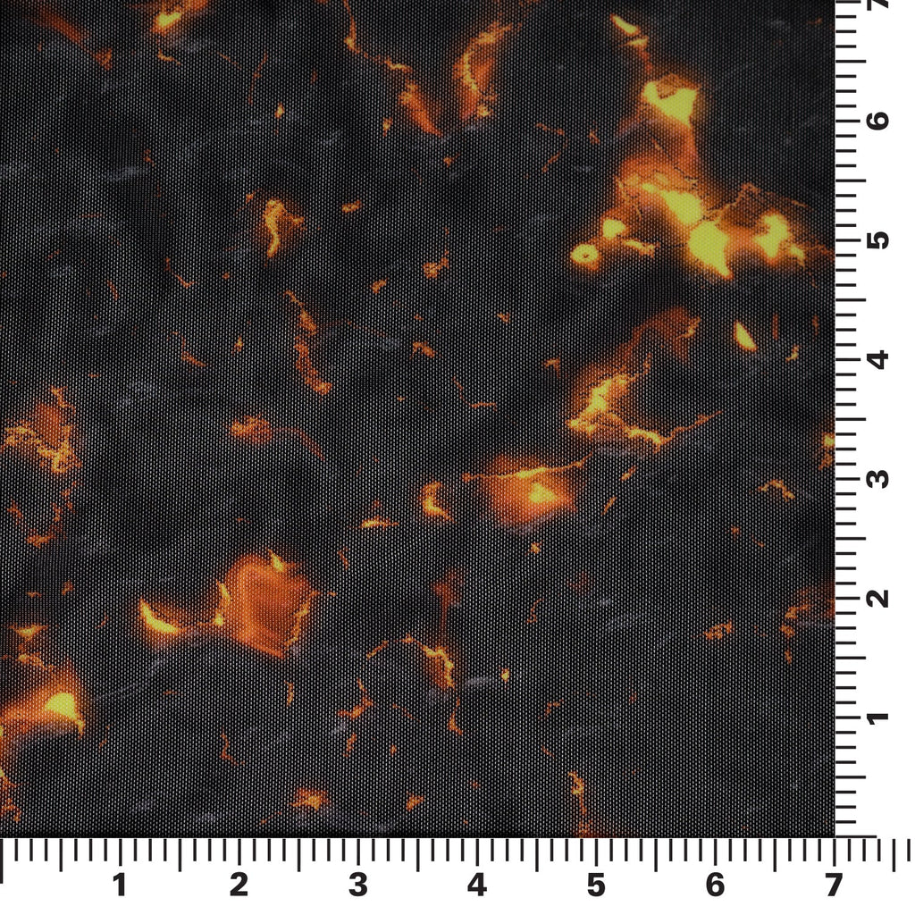 Molten Magma Printed Power Mesh Fabric | CDW