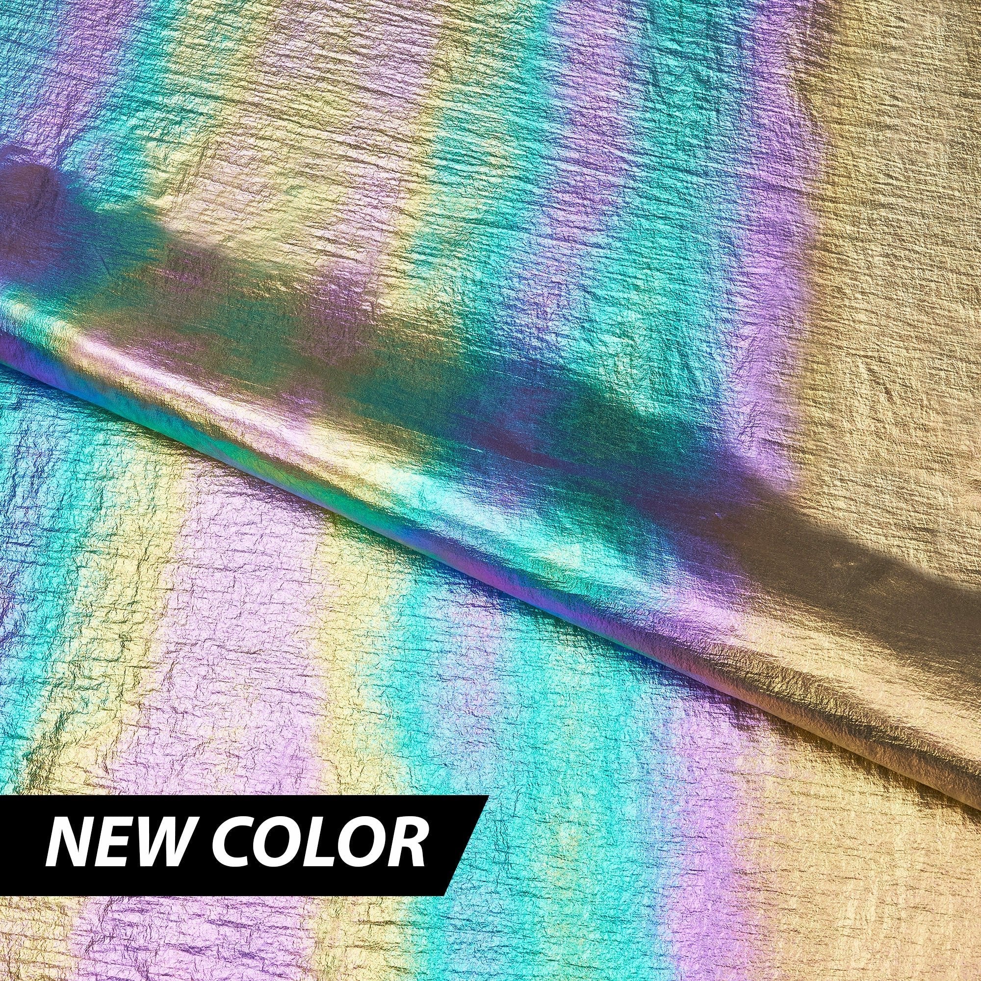 Mother of Pearl Foiled Nylon Fabric | CDW