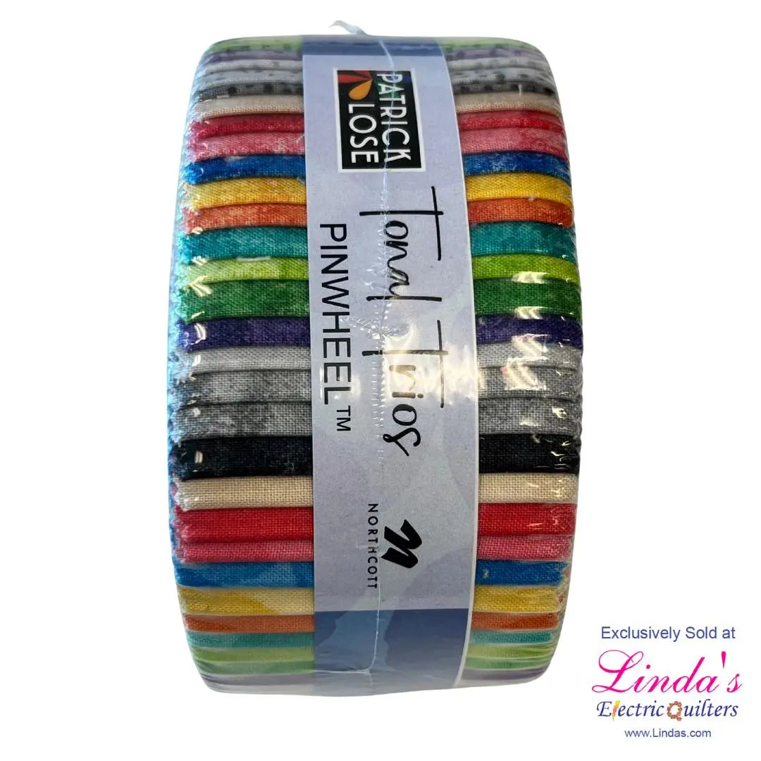 Multi Color Tonal Trios Pinwheel Strip Roll