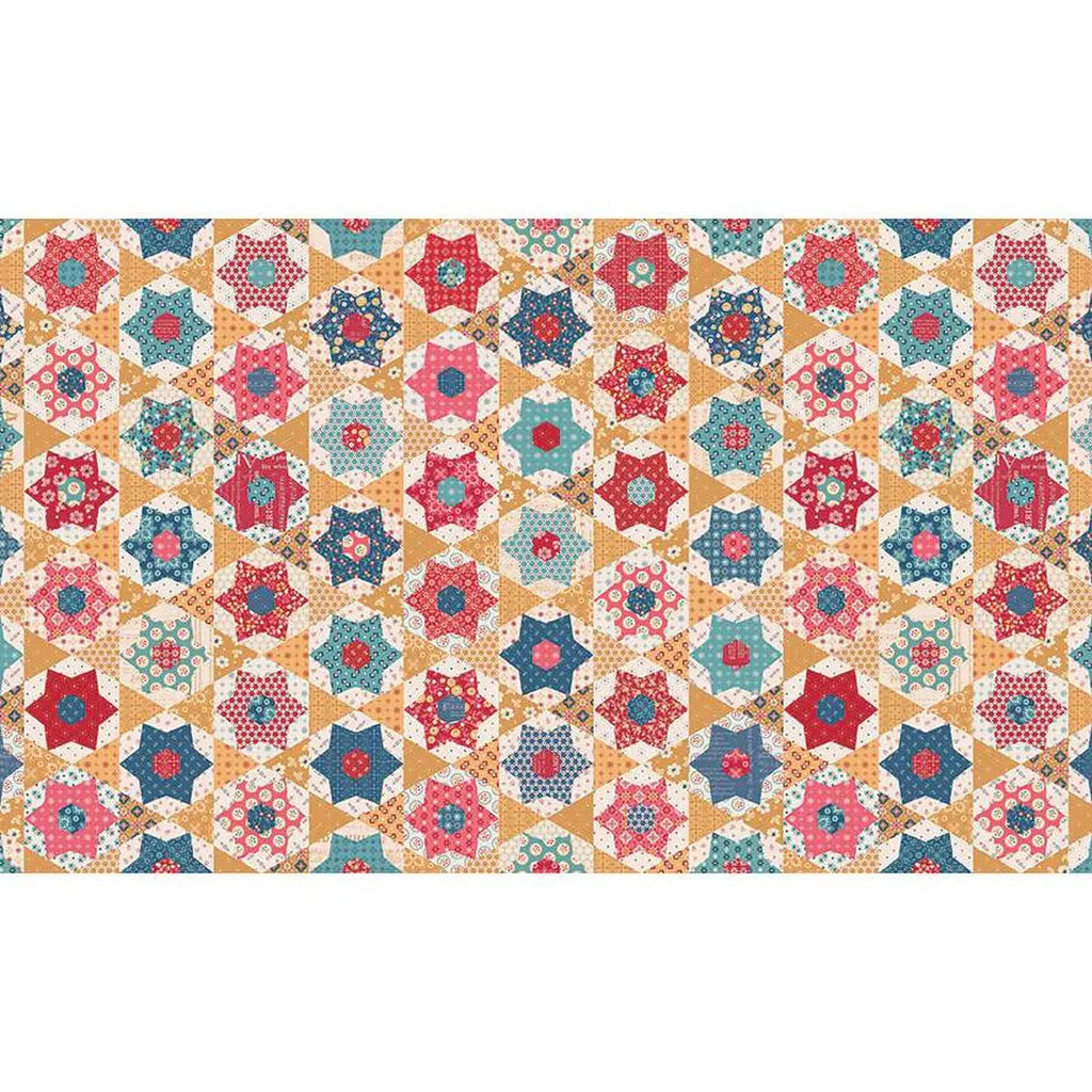 Multi Double Lush Velvet 58/60" Americana Stars