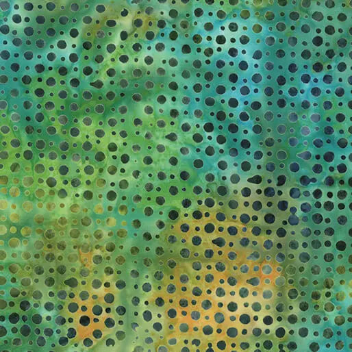 Multi Lime Big Little Dots Cotton 44"/45" Fabric Per Yard