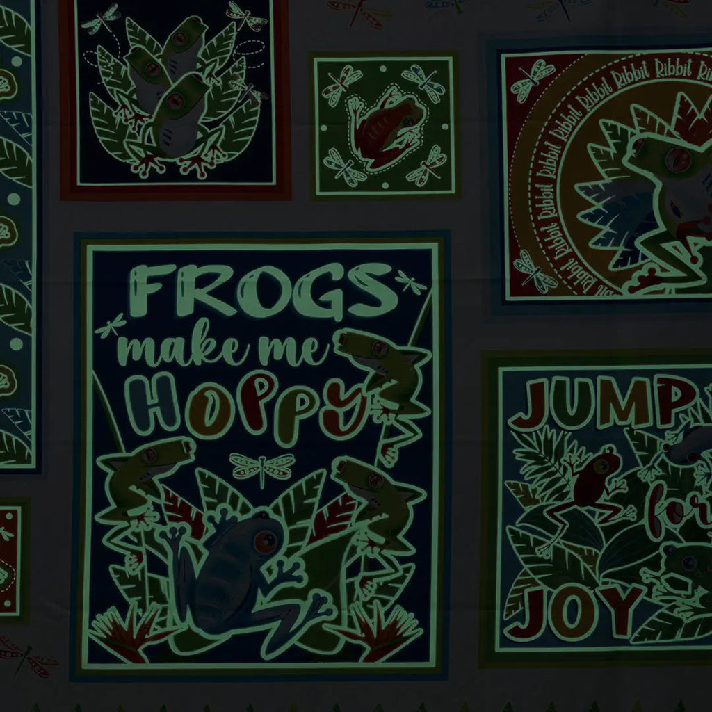 Multi Rainforest Glow in the Dark Panel