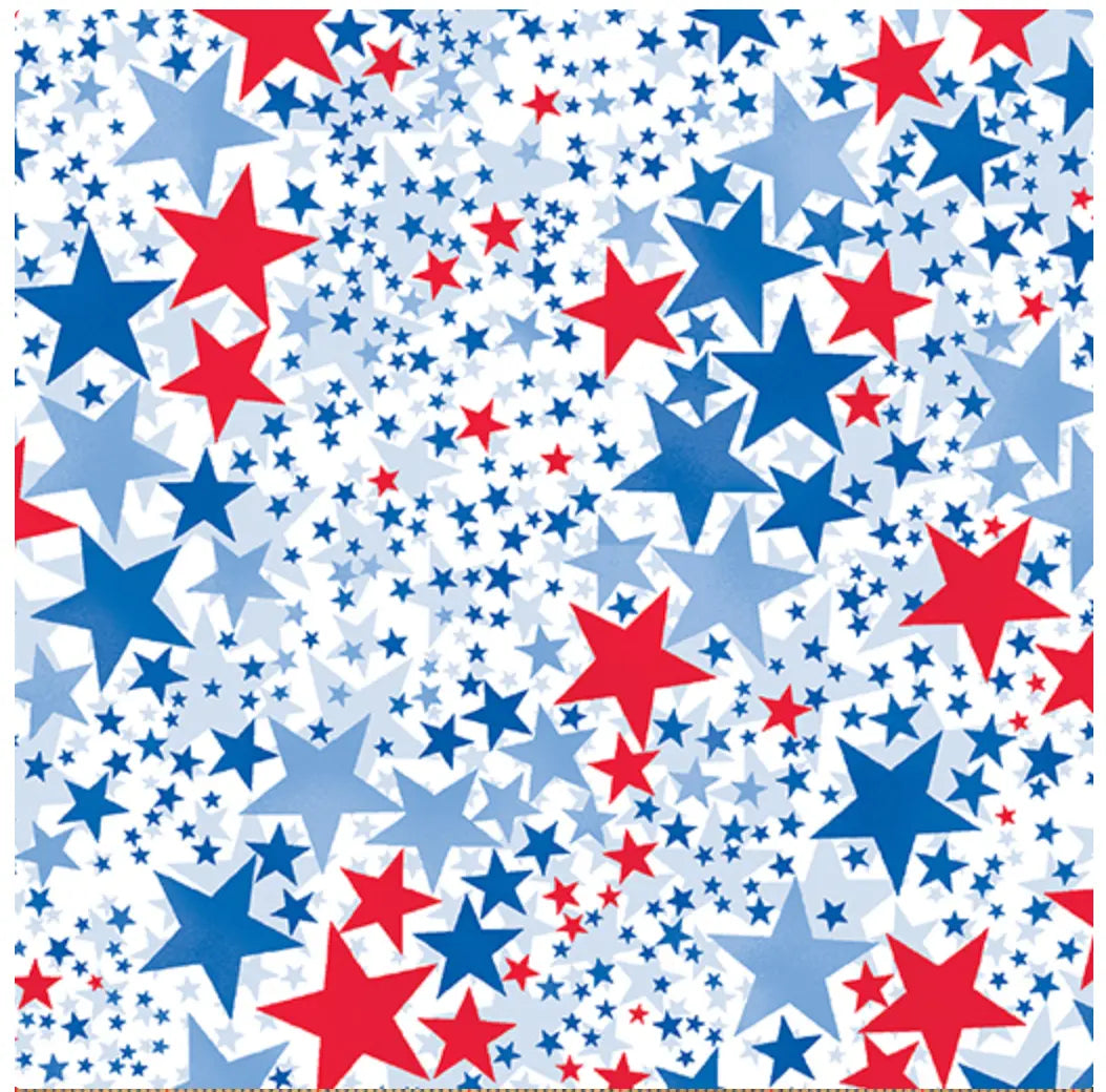 Multi White Starlight Cotton Wideback Fabric Per Yard