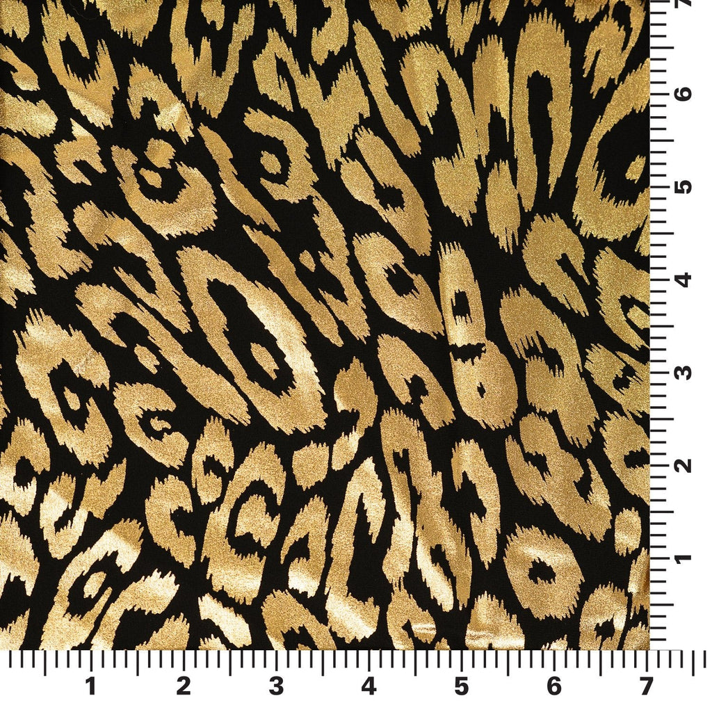 Madagascar Foiled Spandex Fabric | CDW
