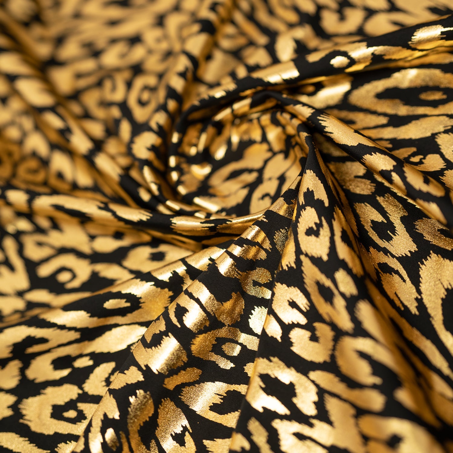 Madagascar Foiled Spandex Fabric | CDW