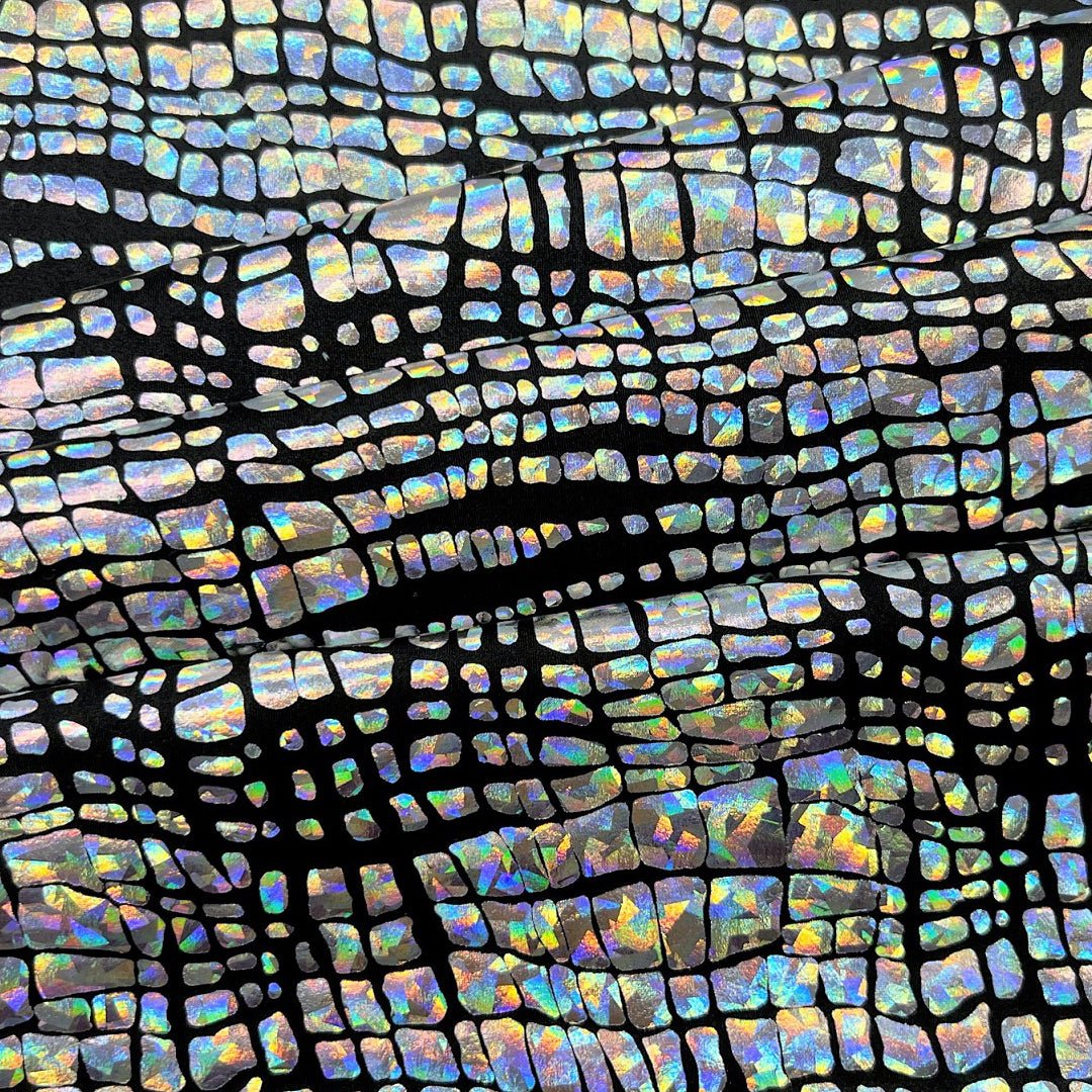 Disco Croc Hologram Spandex Fabric | CDW