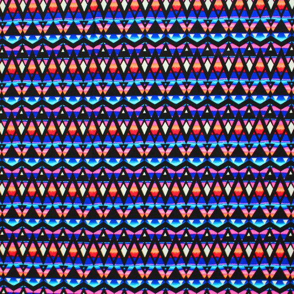 Diamond Triangle Printed Spandex | CDW