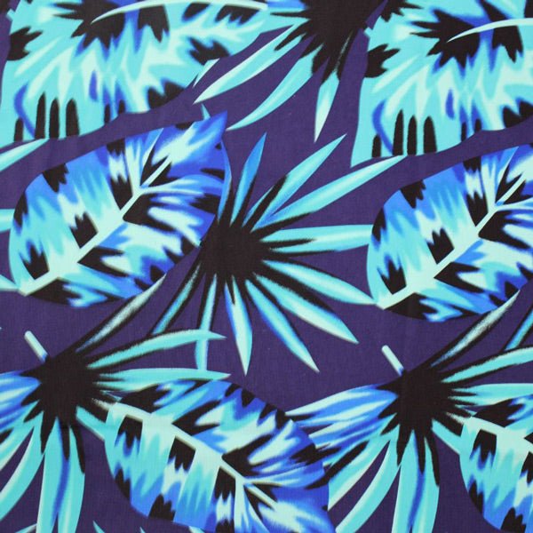 Miami Vice Palm Leaves Printed Spandex | CDW