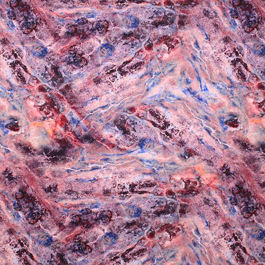 Maroon and Blue Marble Printed Spandex | CDW