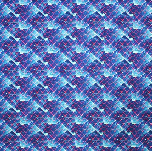 Net on Waves Printed Spandex | CDW