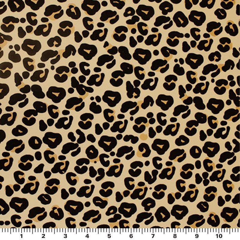 Cream Leopard Printed Spandex | CDW