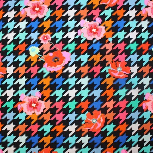 Floating Poppies Printed Spandex | CDW