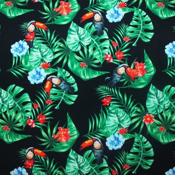 Tropical Toucans Printed Spandex | CDW