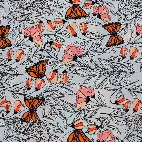 Monarch Garden Printed Spandex | CDW