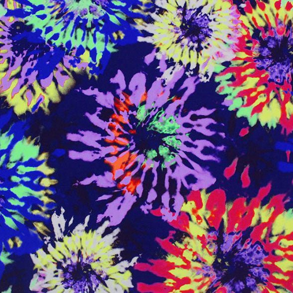 Trippy Hippie Printed Spandex Fabric | CDW