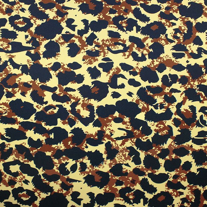 Impressionistic Big Cat Printed Spandex Fabric | CDW