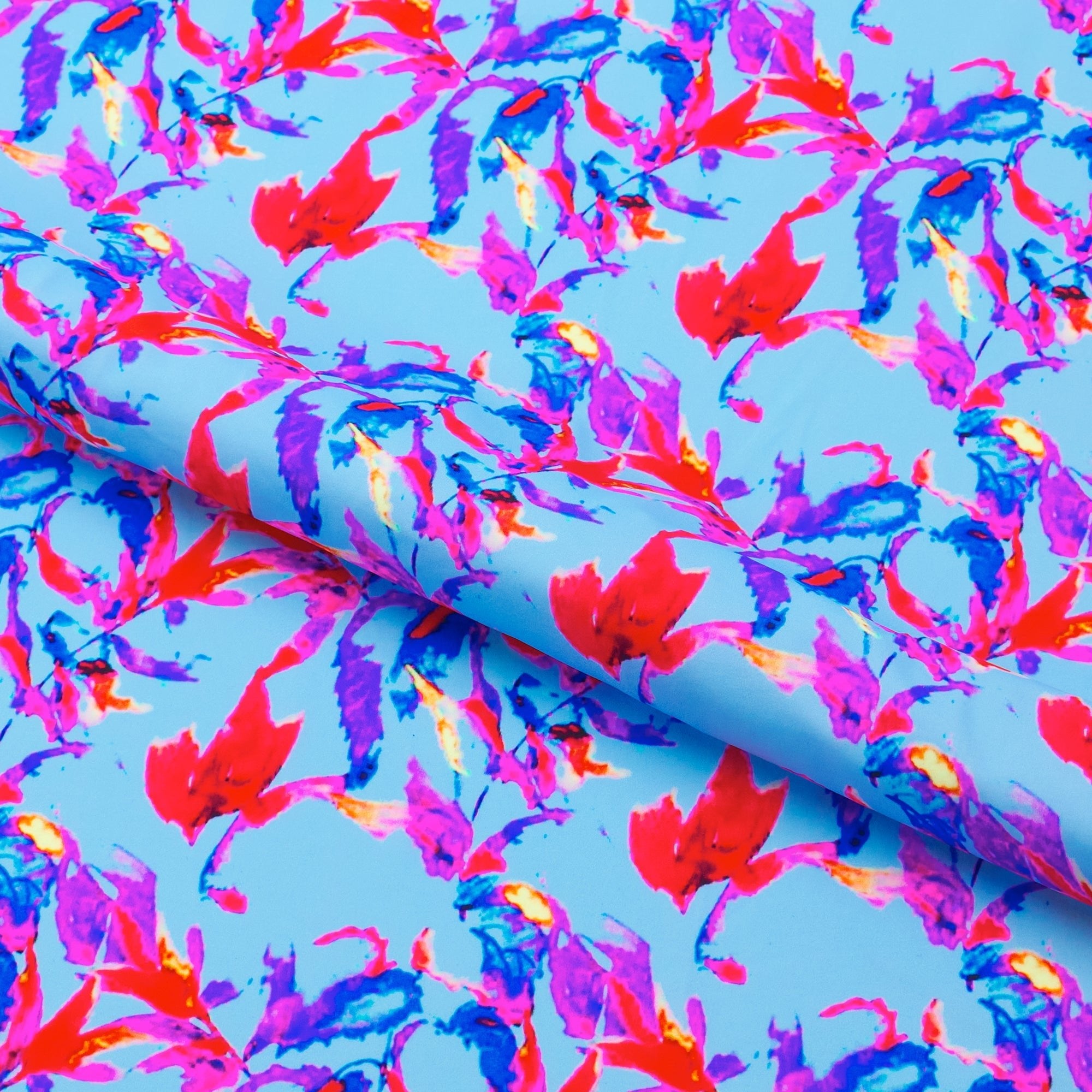 Melancholy Flowers Printed Spandex Fabric | CDW