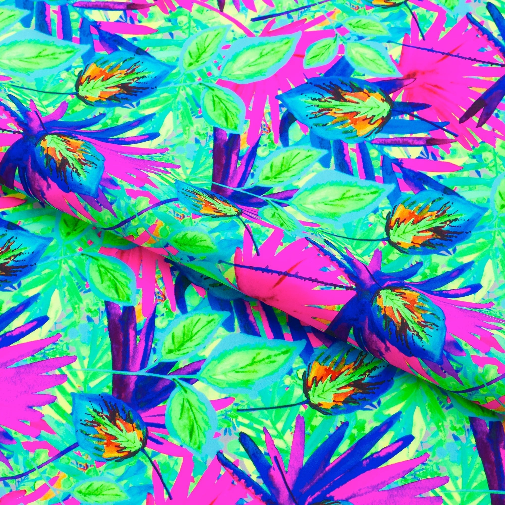 Punk Palms Printed Spandex Fabric | CDW