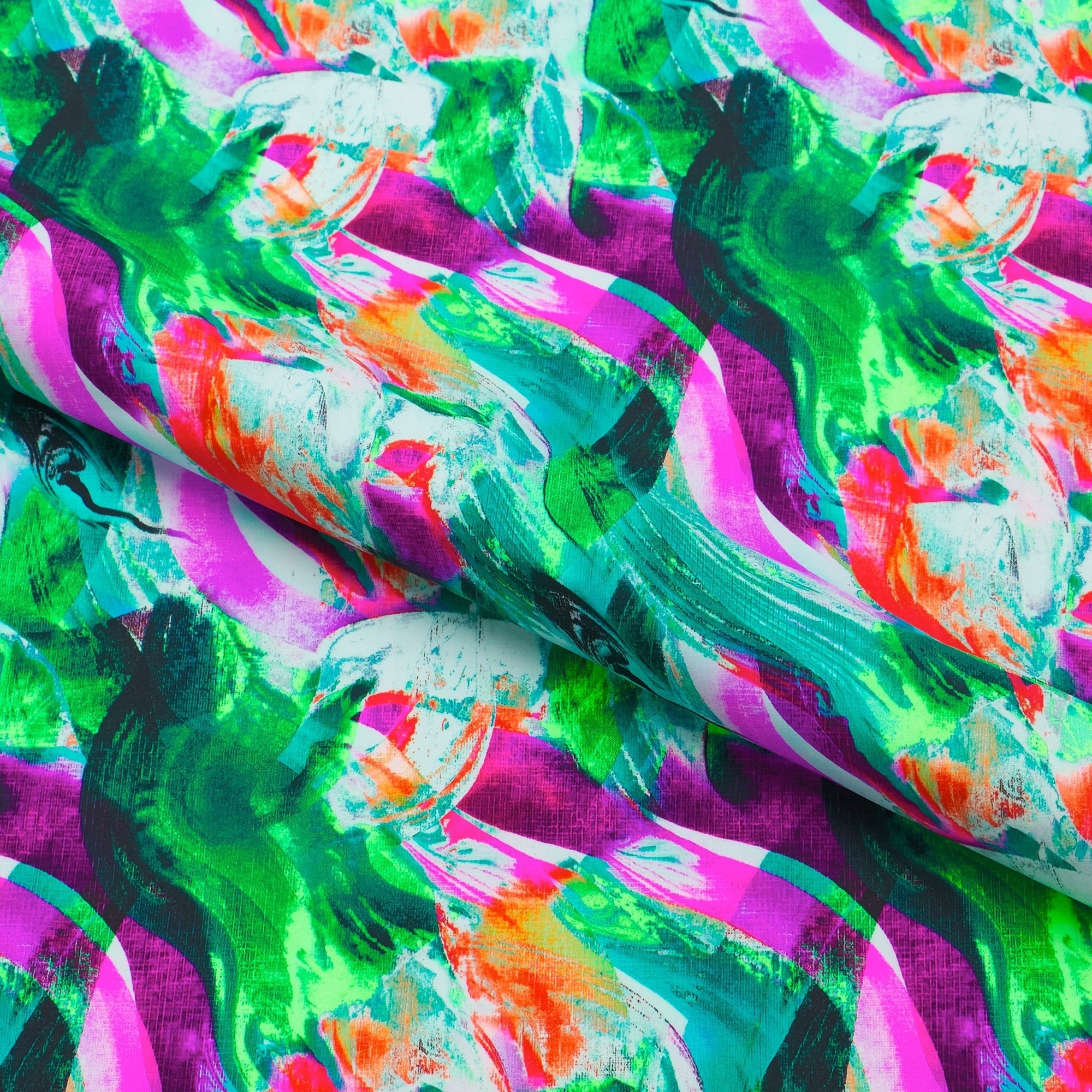 Paintbrush Strokes Printed Spandex Fabric | CDW