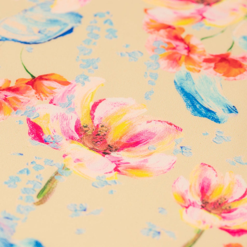 Painterly Flowers Printed Spandex Fabric | CDW