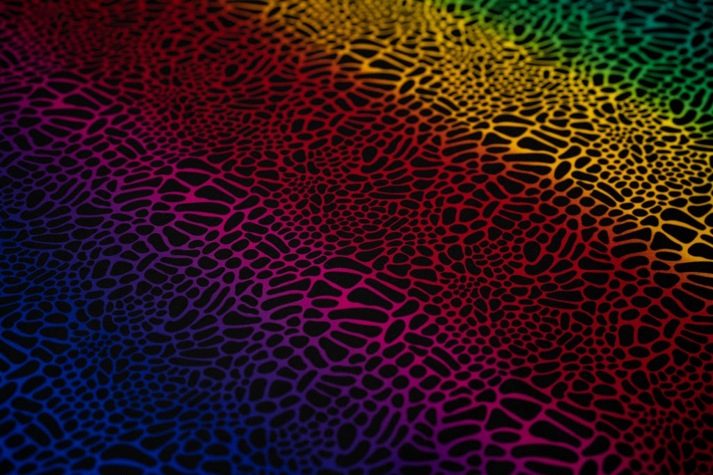 Multicolor Safari Spots Printed Spandex Fabric | CDW