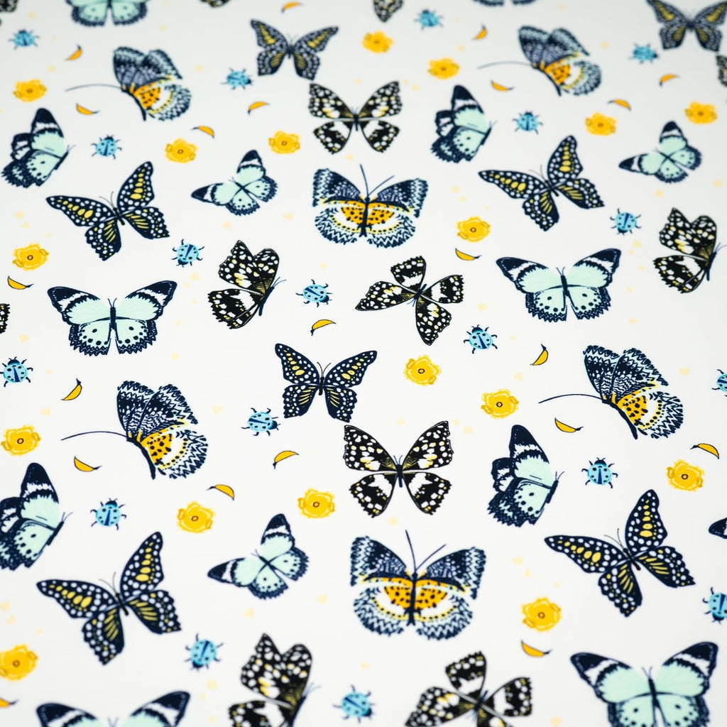 Butterflies and Ladybugs Printed Spandex Fabric | CDW
