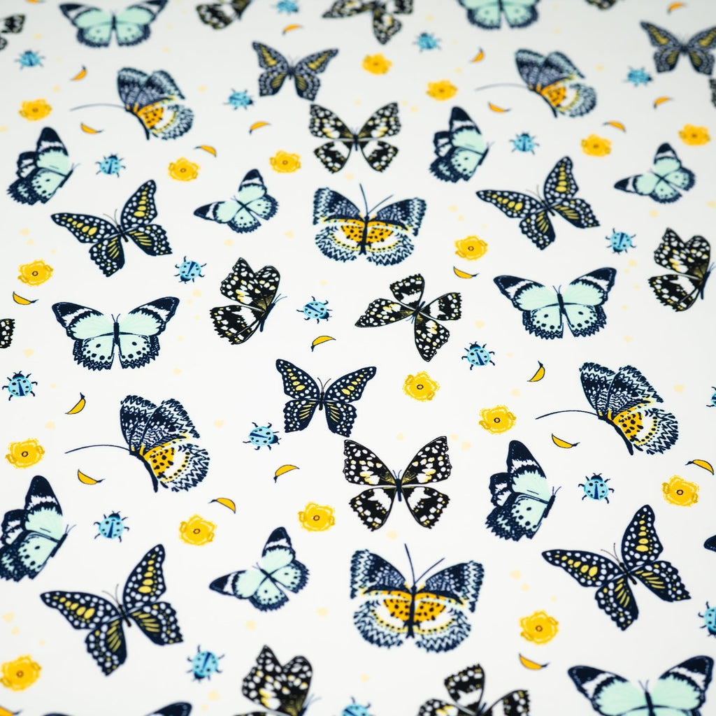 Butterflies and Ladybugs Printed Spandex Fabric | CDW
